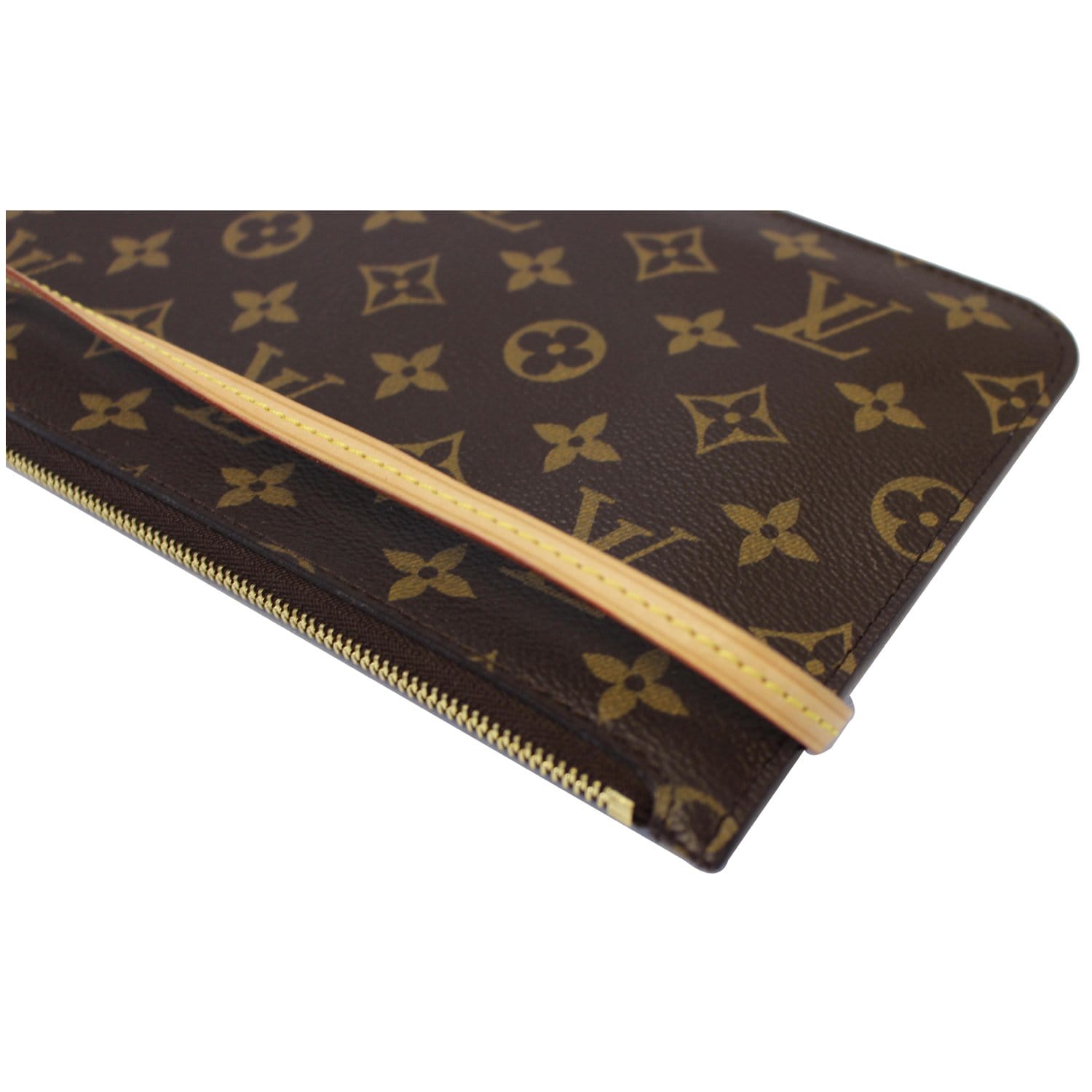 LOUIS VUITTON Pochette Wristlet Pouch Monogram Canvas Neverfull MM/GM-US