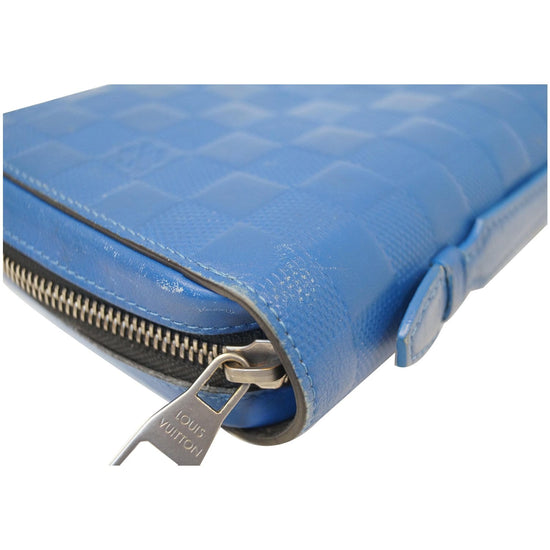 Louis Vuitton Damier Infini Neon Zippy Wallet Blue