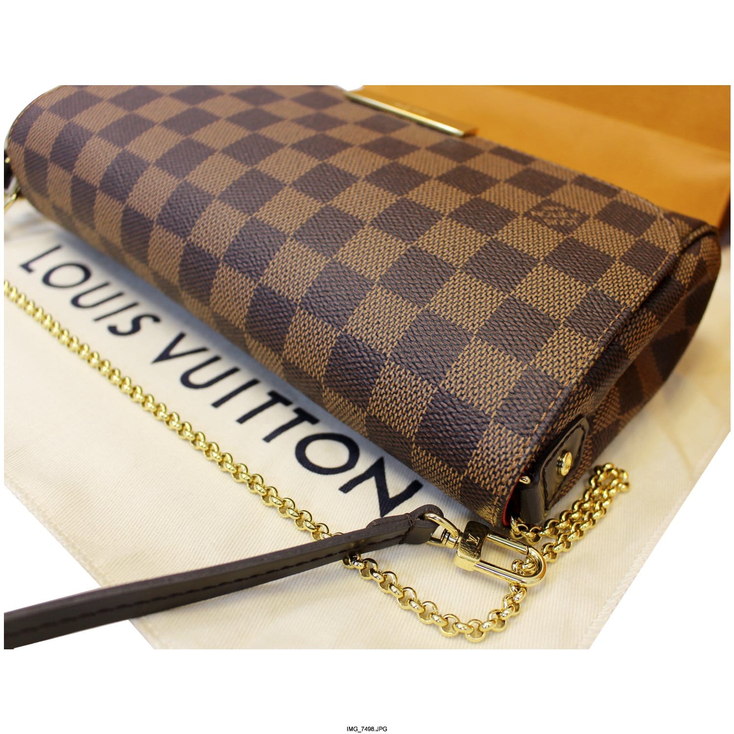 LOUIS VUITTON Favorite MM Damier Ebene Shoulder Crossbody Bag-US