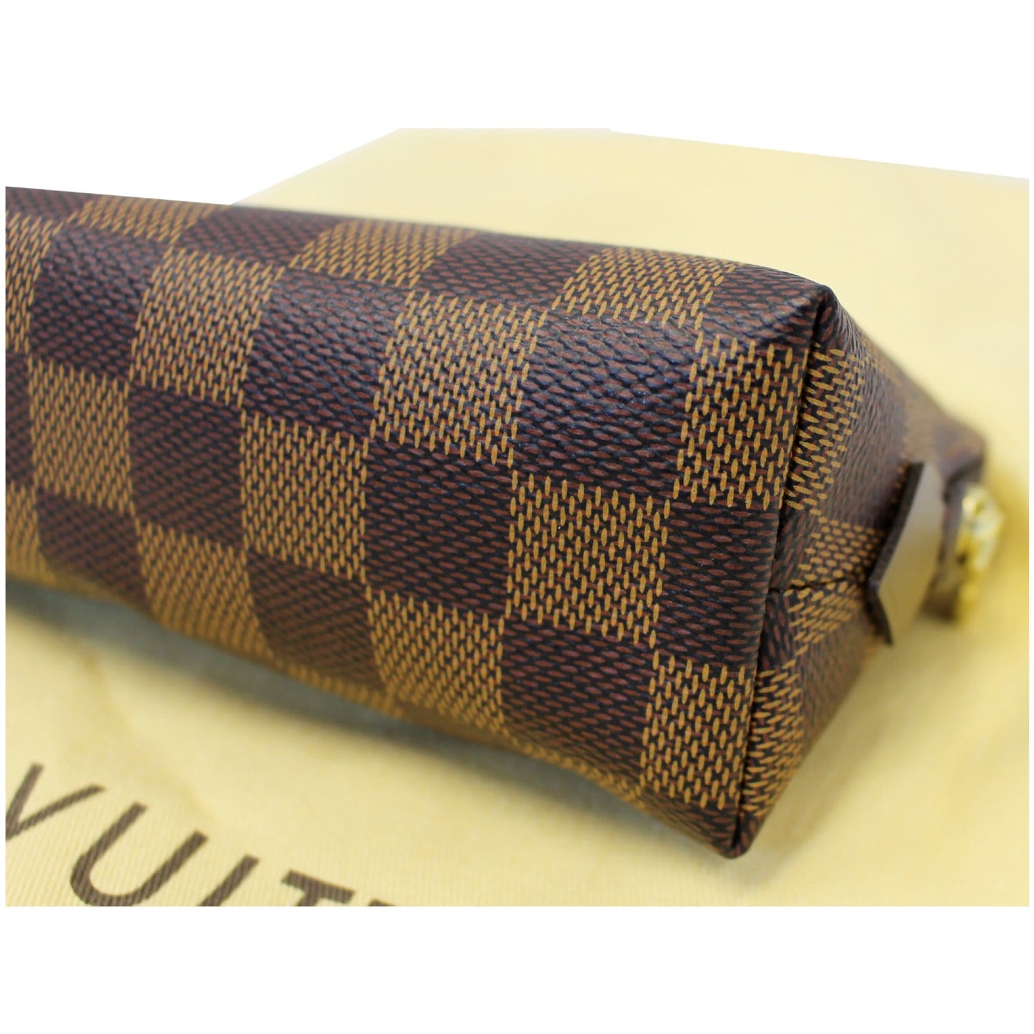 LOUIS VUITTON Damier Ebene Pochette Cosmetic Pouch-US