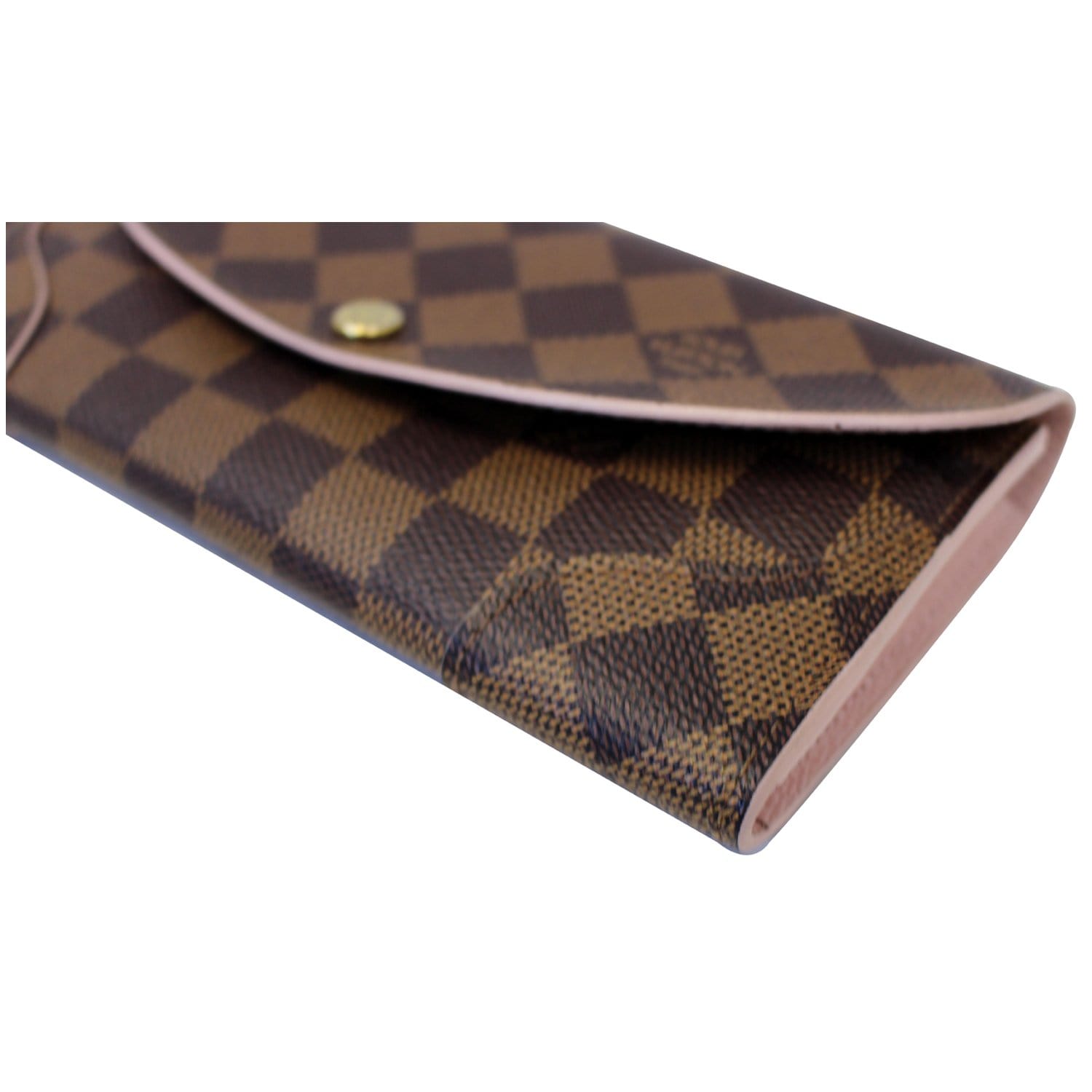 Louis Vuitton Emilie Wallet Rose Ballerine Damier Azur