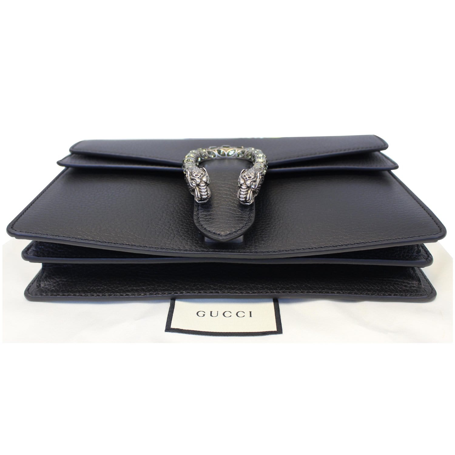 Gucci Shoulder Bag Dionysus Small Leather Black