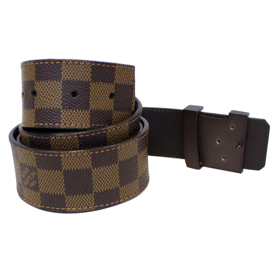 .com: Louis Vuitton Damier Ebene LV Initiales 25 mm Belt (80 cm) :  Clothing, Shoes & Jewelry