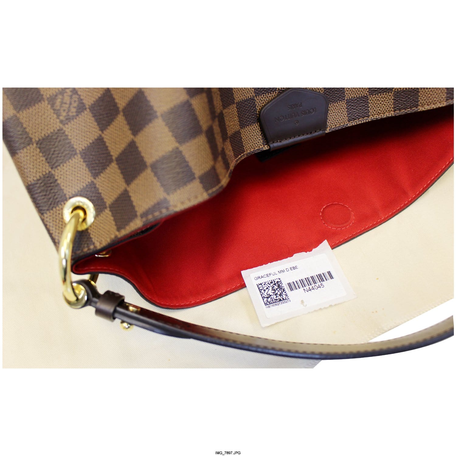 LOUIS VUITTON Graceful MM Damier Ebene Shoulder Bag-US