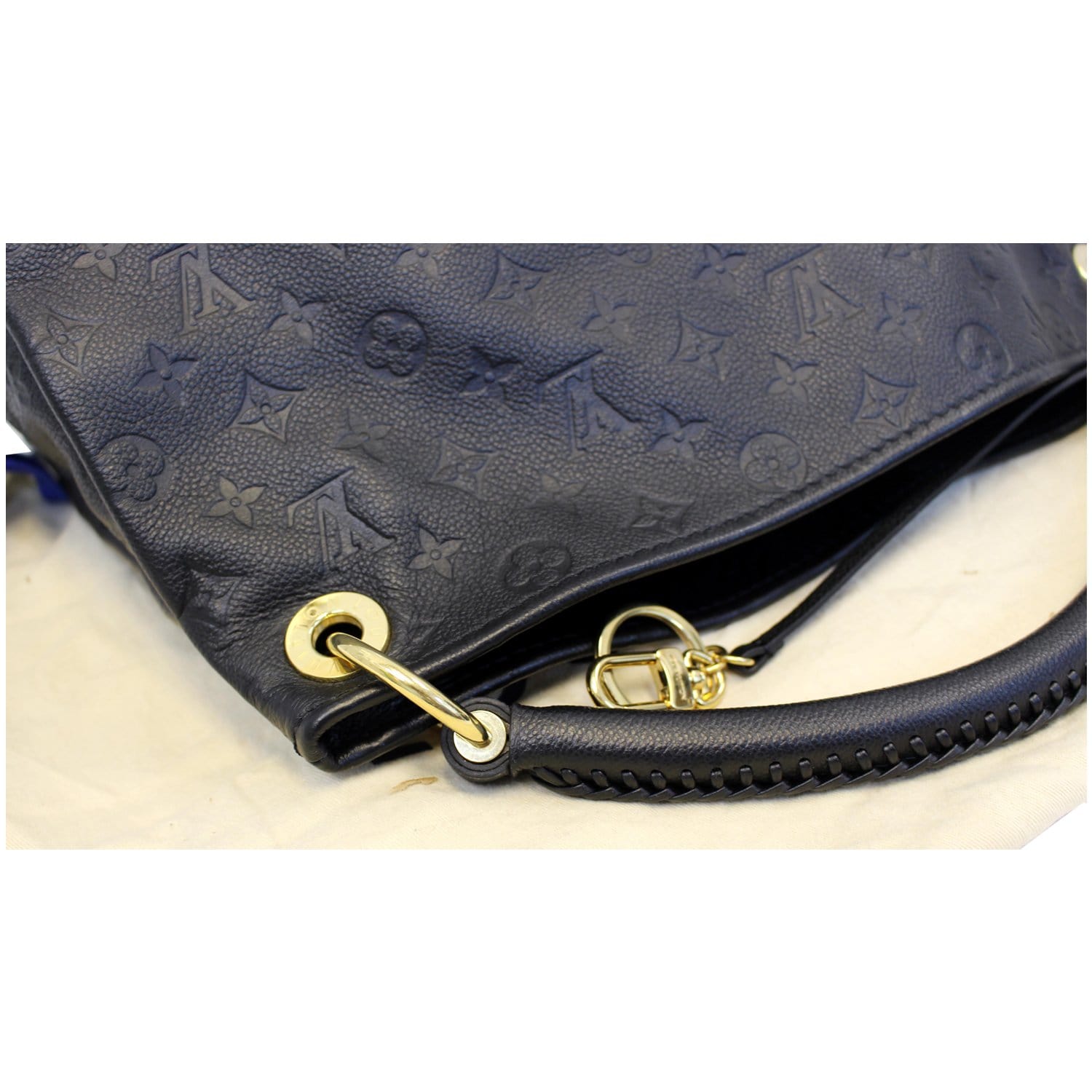 LOUIS VUITTON Artsy MM Empreinte Leather Shoulder Bag Black-US