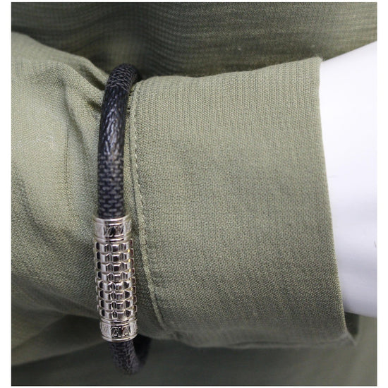 Digit Damier Graphite Bracelet