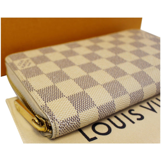 Louis Vuitton Zippy Long Wallet Giraffe Damier Azur