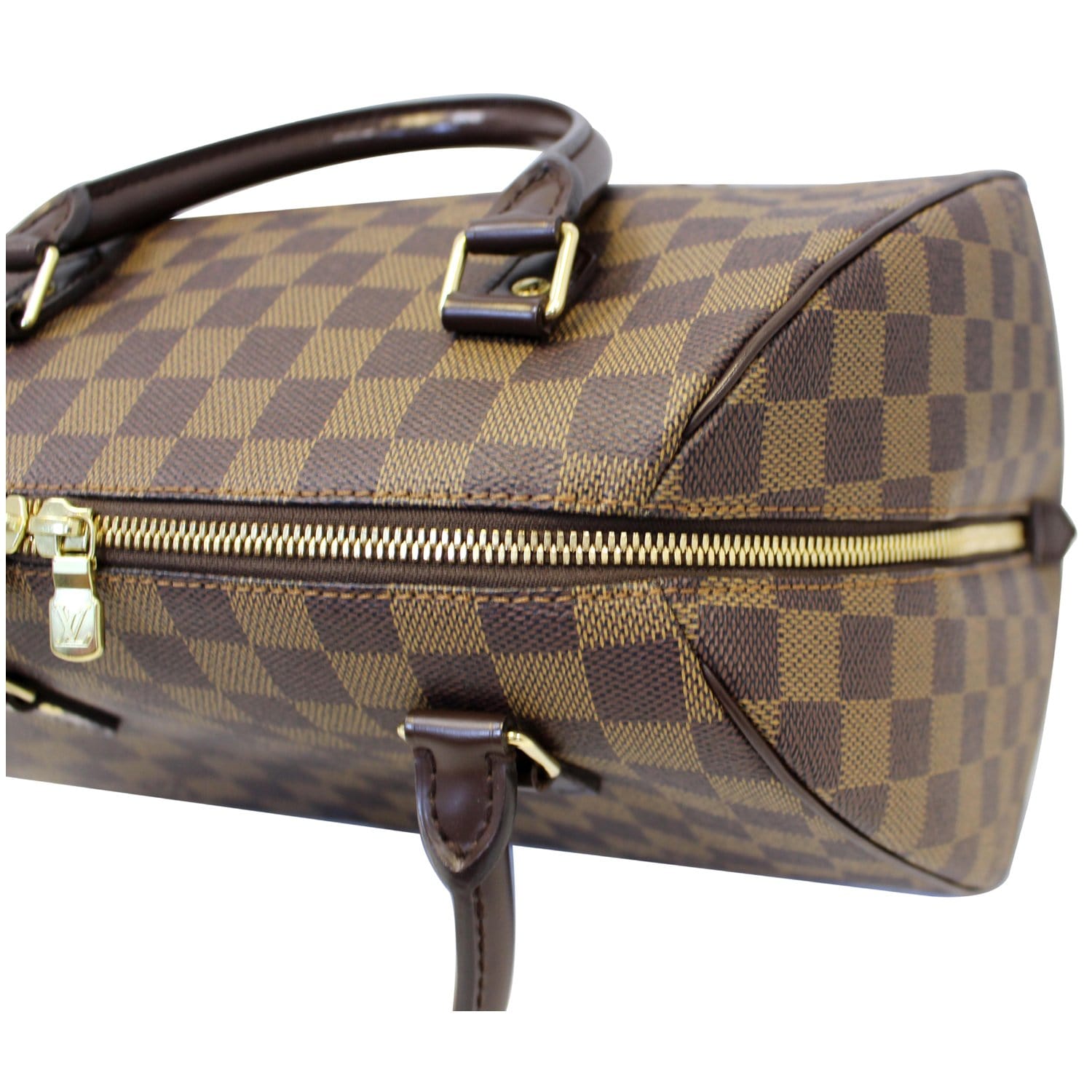 LOUIS VUITTON Ribera MM Damier Ebene Satchel Bag Brown-US