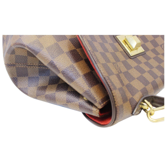 Sac à main Louis Vuitton Bergamo en toile damier enduite et cuir