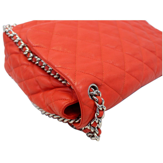 CHANEL Maxi Chain Around Quilted Leather Flap Shoulder Bag