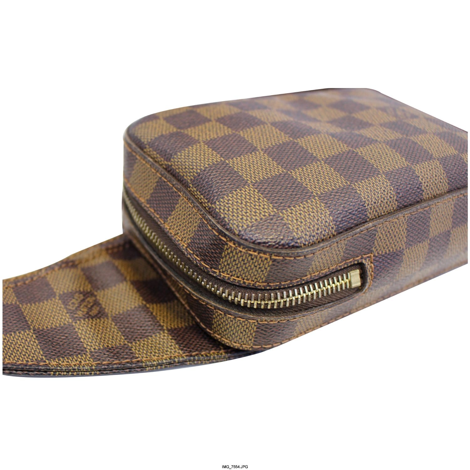 LOUIS VUITTON Geronimos Damier Ebene Hip Bag Brown-US