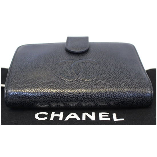 Authentic New Chanel Black Caviar Leather Classic CC Timeless