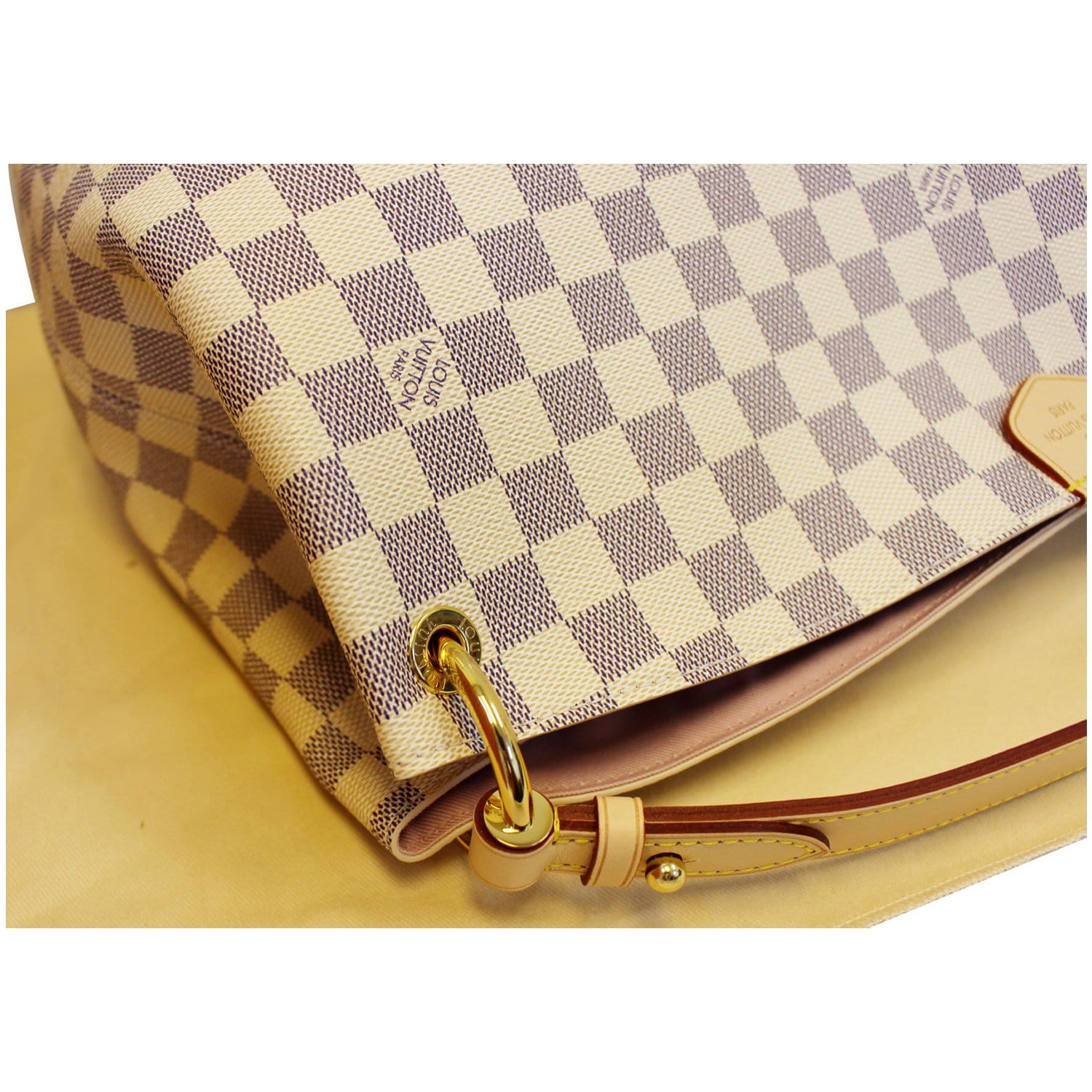 Louis Vuitton Neverfull Damier Azur PM Beige Lining - US