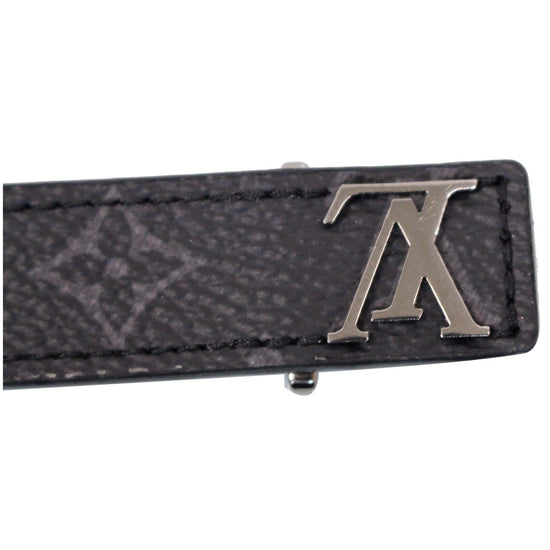 LOUIS VUITTON LV Slim Monogram Eclipse Canvas Bracelet Black-US