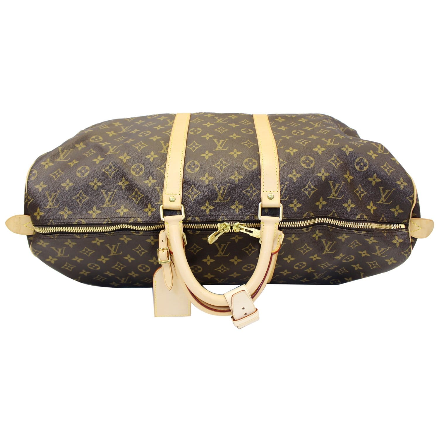 LOUIS VUITTON MONOGRAM CANVAS MEN'S KEEPALL 55 BAG M43858 BLUE