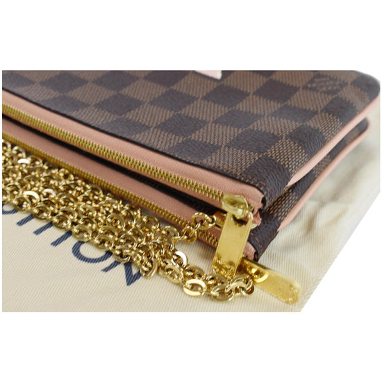 Louis Vuitton Damier Ebène Double Zip Pochette - Ann's Fabulous