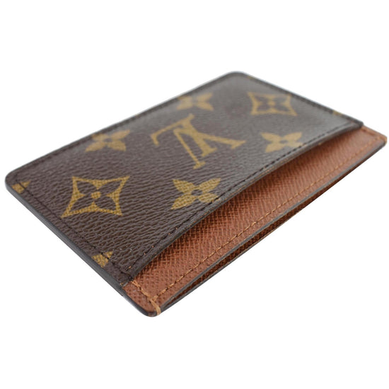 Louis Vuitton Gusseted Card Holder Monogram Canvas Brown 2067451