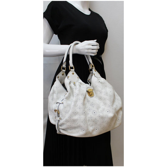 Louis Vuitton White Mahina Leather Xl Hobo