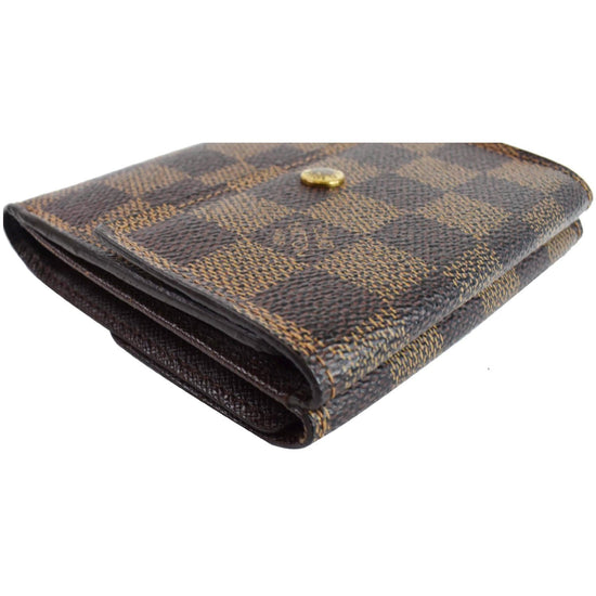 Louis Vuitton Damier Ebene Elise Compact Snap Wallet 366lvs525