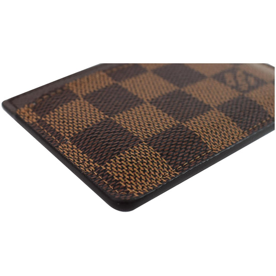 Louis Vuitton Card Holder Damier Ebene in Toile Canvas - US