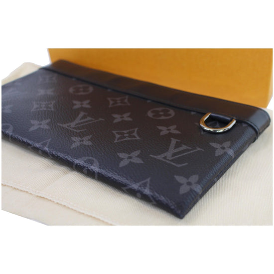 Louis Vuitton Black, Pattern Print Monogram Eclipse Discovery Pochette GM