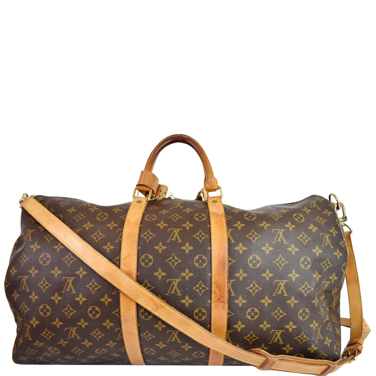 Louis Vuitton - Keepall Bandoulière 55 - Brown - Monogram - Women - Travel Bag - Luxury