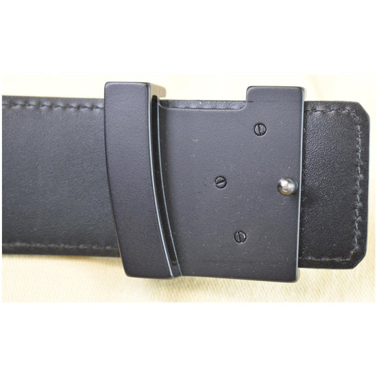 Louis Vuitton Lv man belt Damier graphite with black buckle