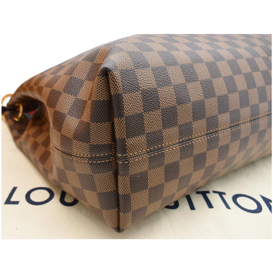 LOUIS VUITTON Graceful MM Damier Ebene Shoulder Bag Brown