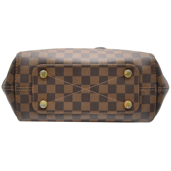 Sold at Auction: Louis Vuitton Brown Damier Ebene PM Olave Shoulder Bag,  the exterior with a corner open pocket, with an adjustable brown canvas  strap..