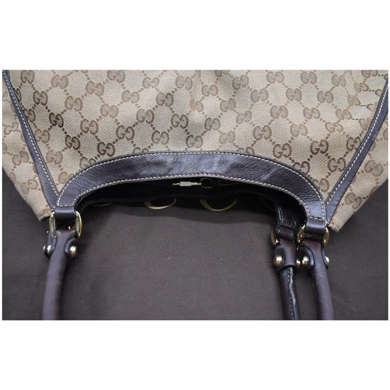 Gucci GG Canvas Abbey D-Ring Pochette - Brown Handle Bags, Handbags -  GUC402038