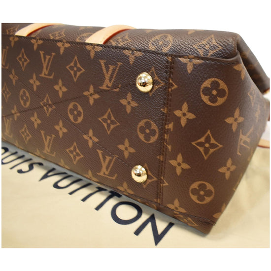 Louis Vuitton Soufflot mm Handbag in Brown Monogram Canvas and
