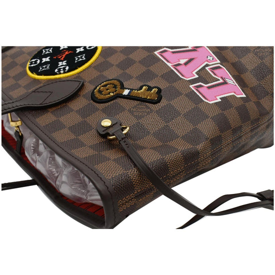 Louis Vuitton Patches Neverfull MM of Damier Ebene Canvas with Polished  Brass, Handbags & Accessories Online, Ecommerce Retail