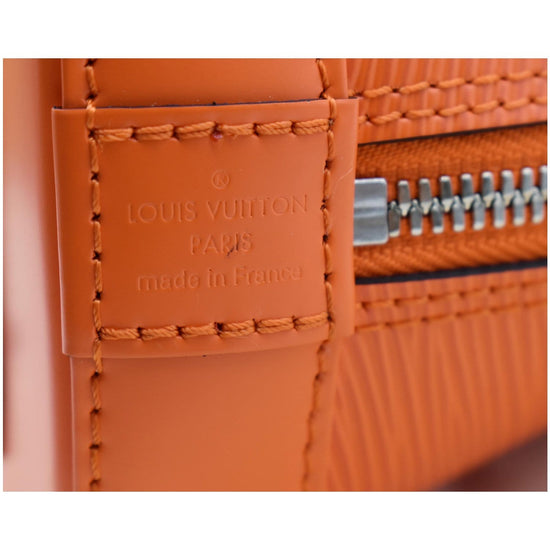 Alma bb leather crossbody bag Louis Vuitton Orange in Leather - 14635210