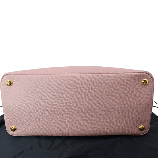 Prada Pink Petal Matinée Saffiano Leather Crossbody Top Handle Bag