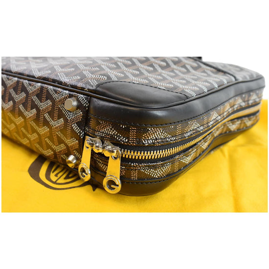 Goyard Black Goyardine Canvas and Leather Ambassade PM Briefcase