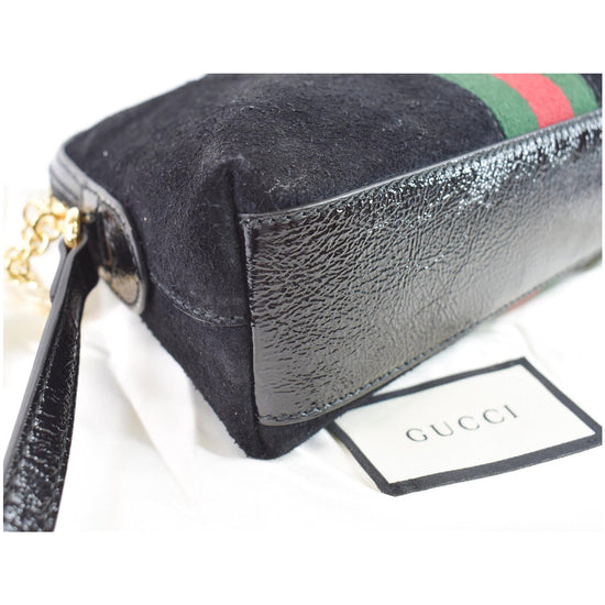 GUCCI Ophidia GG Small Suede Shoulder Bag Black 499621 - 15% OFF