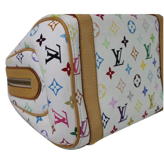 👜 Louis Vuitton White Multicolor Priscilla Bag