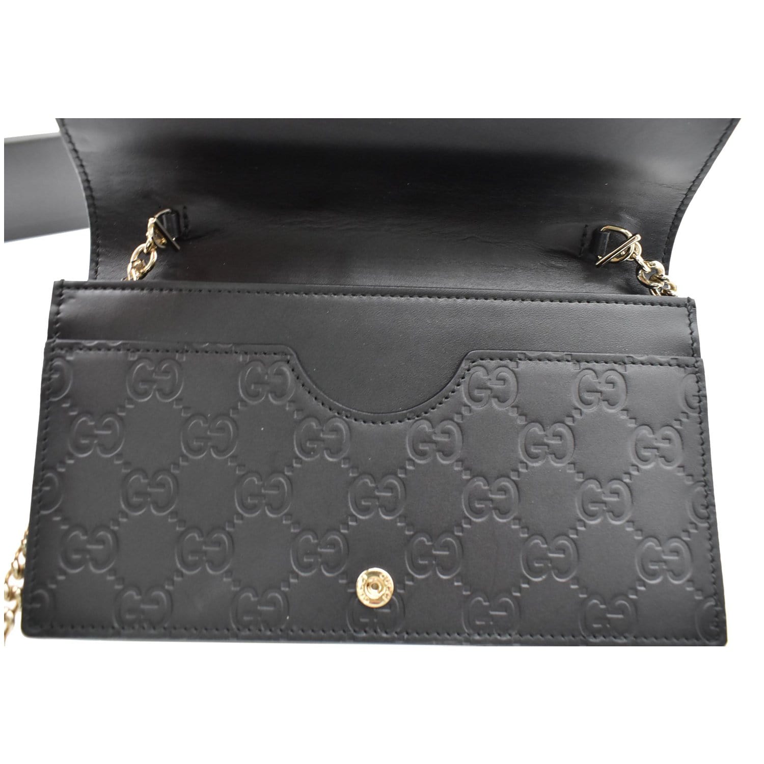 Gucci Bow Guccissima Leather Chain Wallet - Dallas Handbag