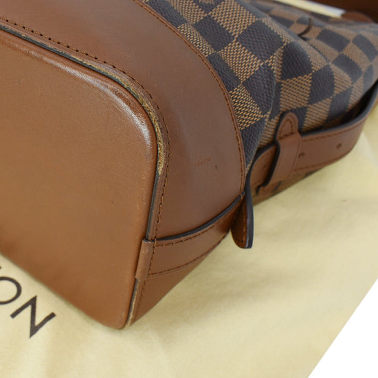 Louis Vuitton Diane Damier Ebene Shoulder Bag Brown