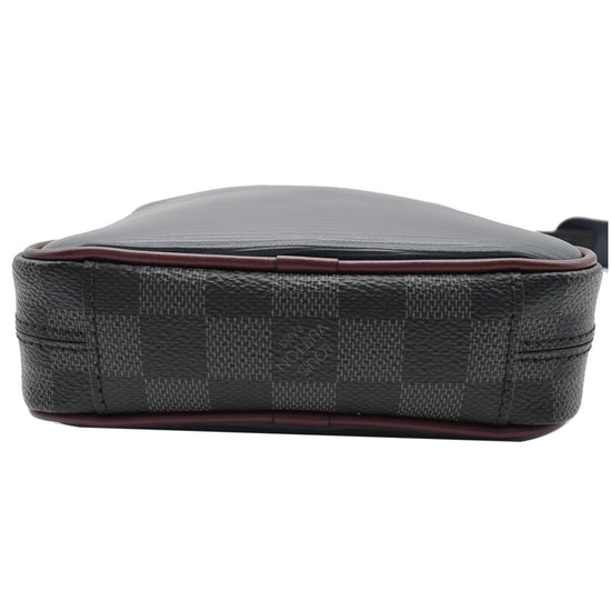Louis Vuitton Danube Handbag Epi Damier Graphite Slim NEW w Box FO2109
