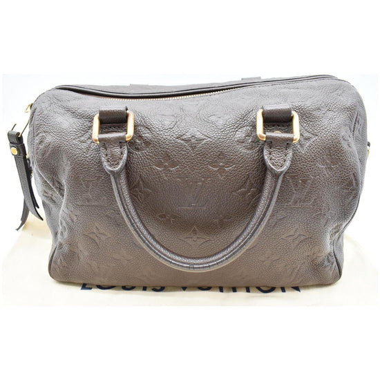 Louis Vuitton Terre Monogram Empreinte Leather Speedy Bandouliere