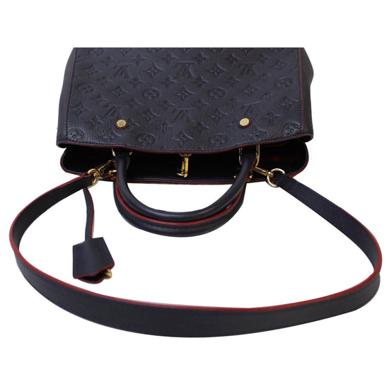 Louis Vuitton Montaigne Black Monogram Empreinte Leather Shoulder Bag -  MyDesignerly