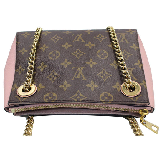Auth Louis Vuitton Surene BB Chain Shoulder Bag Monogram Rose Ballerine  M43777