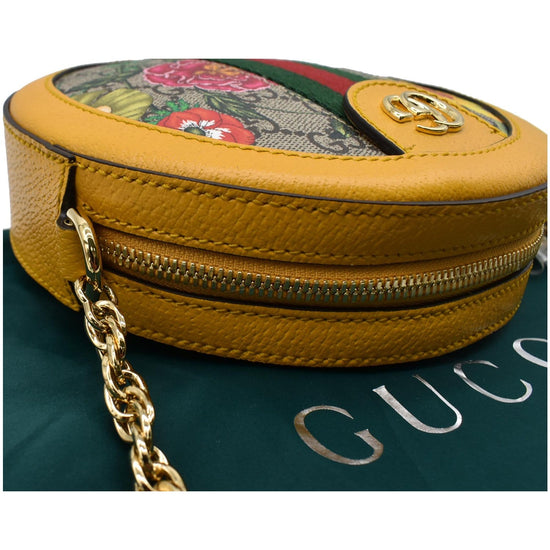 Gucci Ophidia Mini Flora GG Round Web Monogram Backpack