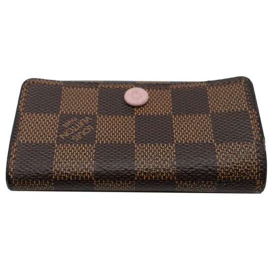 Louis Vuitton Key Holder Multicles 6 Damier Ebene Rose Ballerine in Coated  Canvas with Brass - US