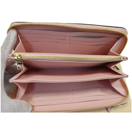 LOUIS VUITTON M80403 Monogram Empreinte By the-Pool Zippy Wallet Pink