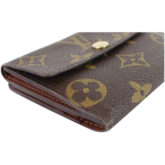 LOUIS VUITTON Brown Elise Bifold Two In One Custom Made Wallet