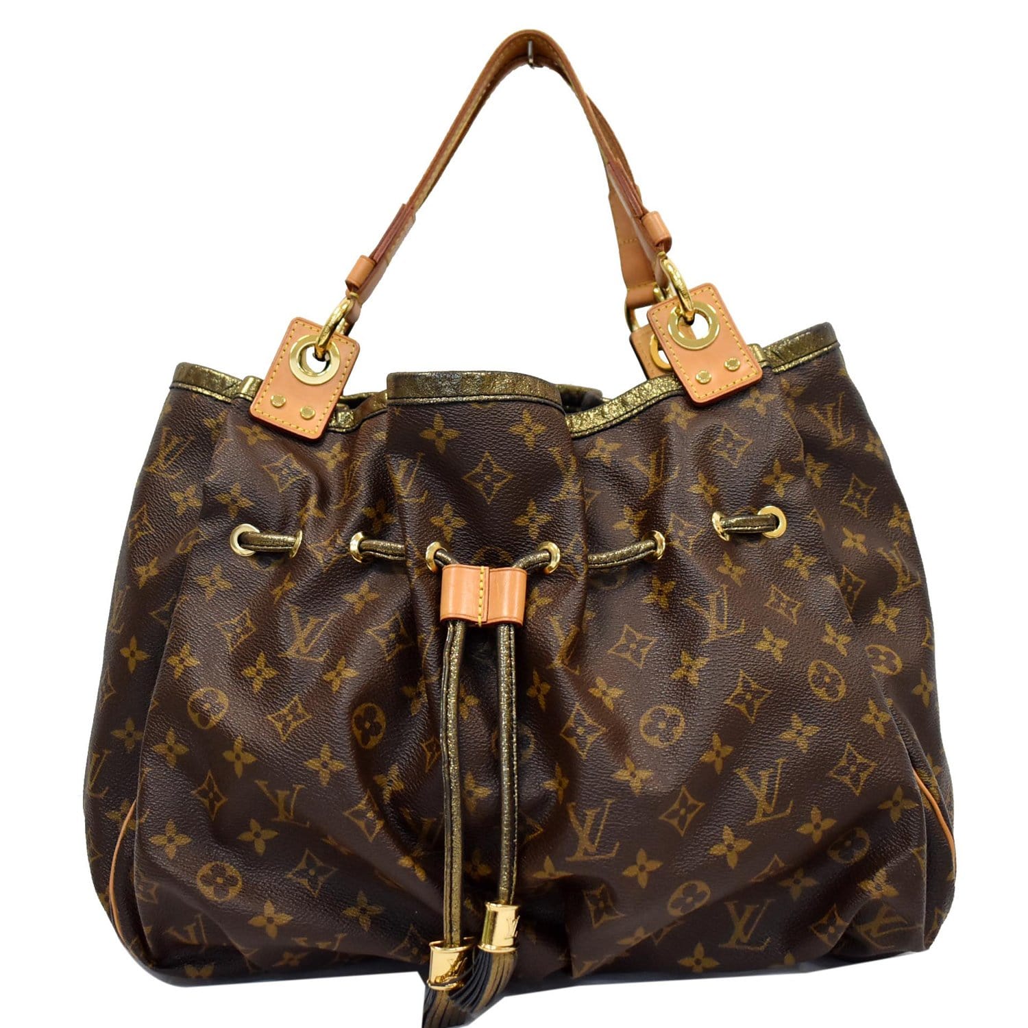 LOUIS VUITTON Irene Monogram Canvas Shoulder Bag Brown