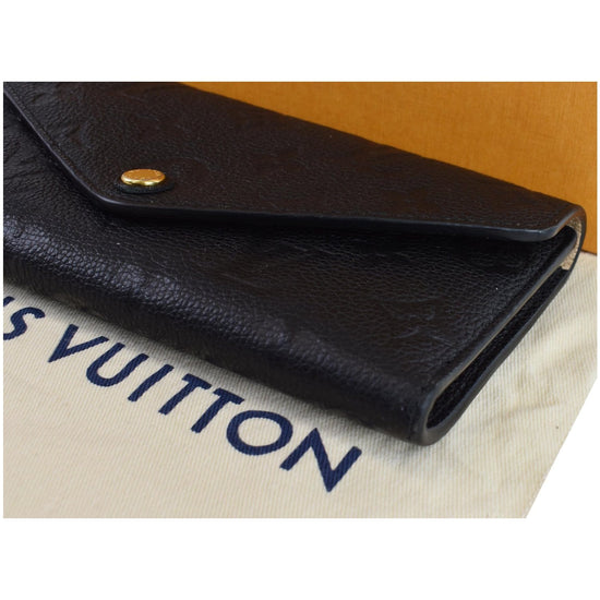 Louis Vuitton Joséphine wallet in black empreinte monogram leather