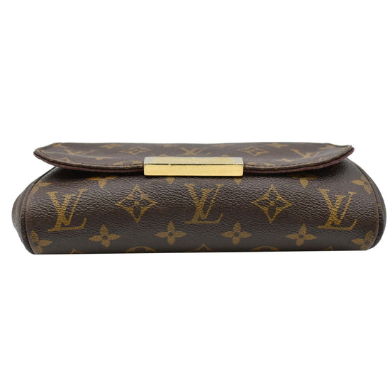 Félicie leather clutch bag Louis Vuitton Brown in Leather - 32517370